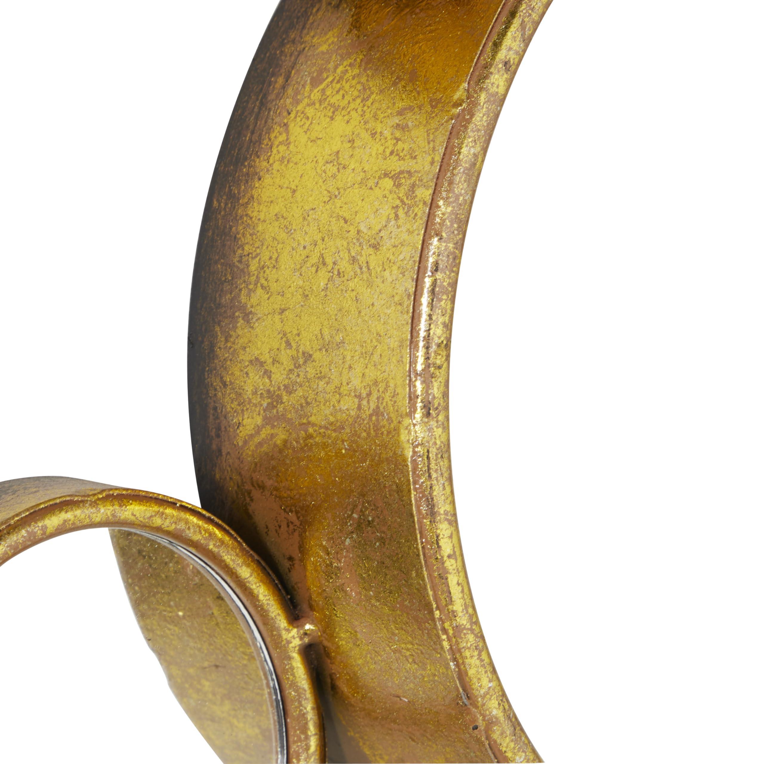 Deco 79 CosmoLiving by Cosmopolitan Metal Room Wall Mirror Bubble Cluster Entryway Mirror, Wall Mounted Mirror 22\" x 3\" x 40\", Gold