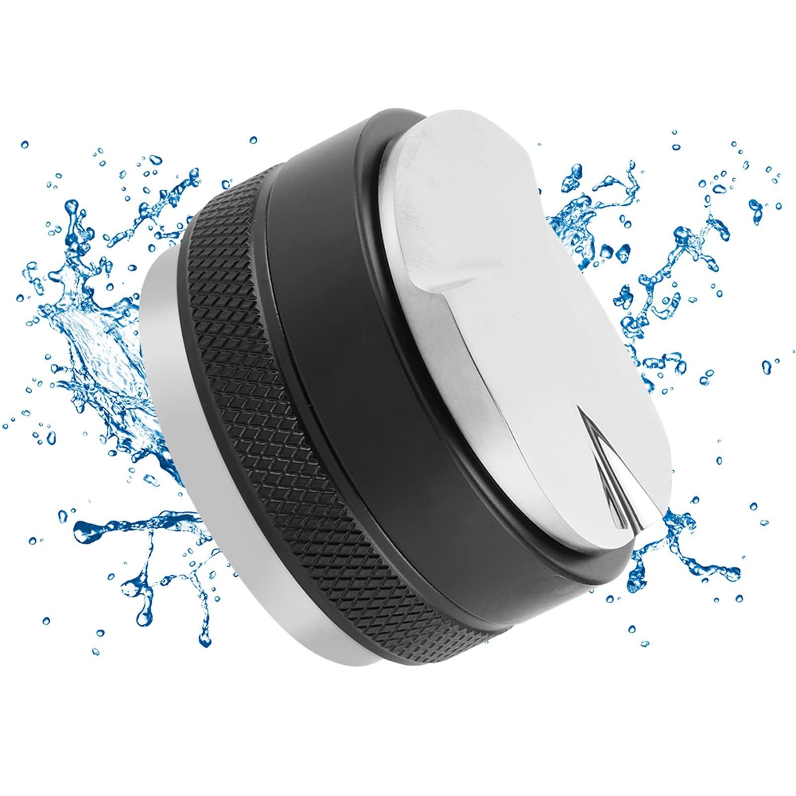 OPPWONG Tamping Station, Dual Head Stainless Steel Coffee Tamper Espresso Hand Tampers with 3 Angled Base for Home, Office nd Business (58mm)