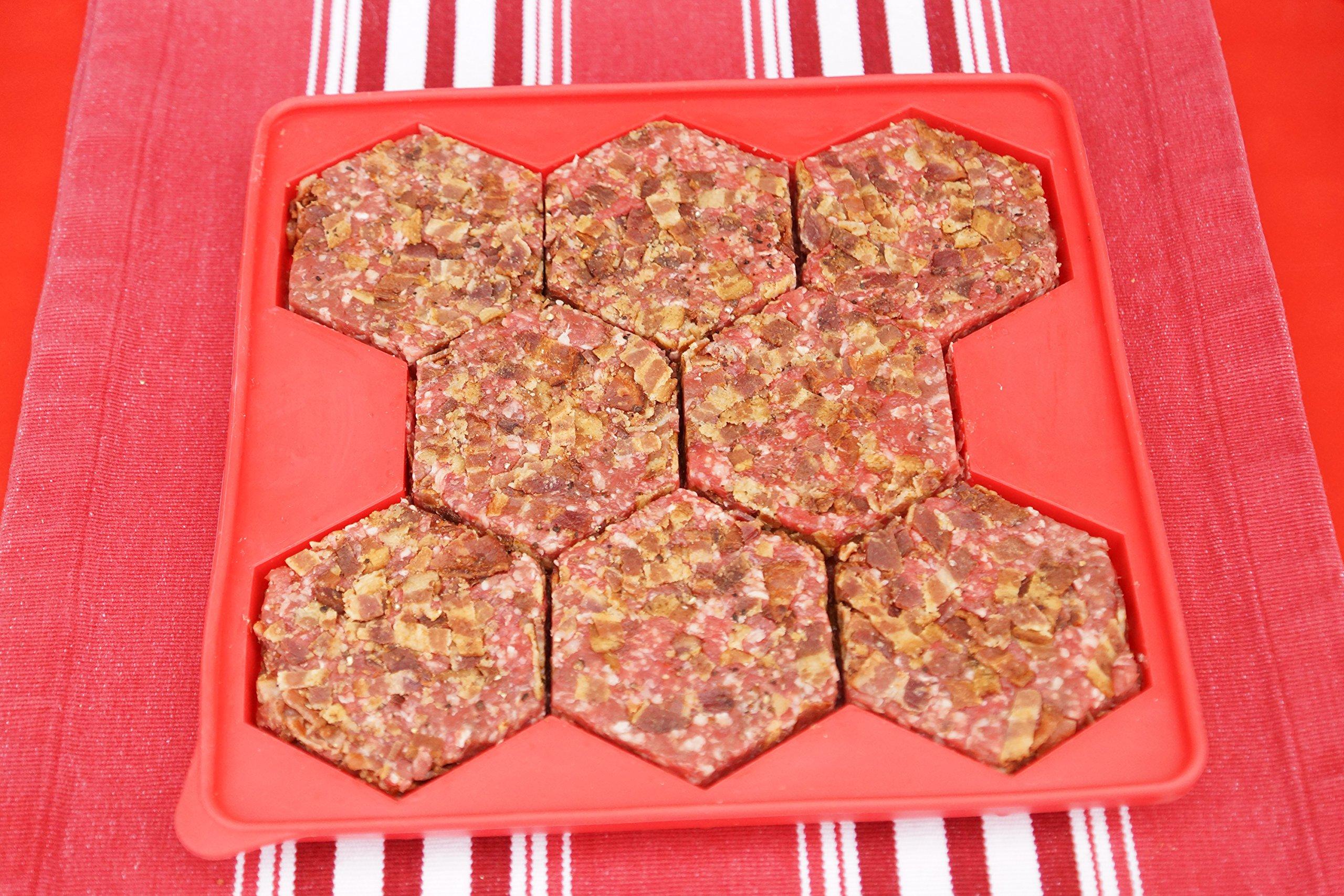 Shape+Store Shape+Store Burger Master Innovative 8-in-1 Burger Press & Freezer Container Makes 8 Quarter-Pound Burgers 32 Oz., Tasty Amazing Burgers, Easy-To-Clean & Dishwasher Safe