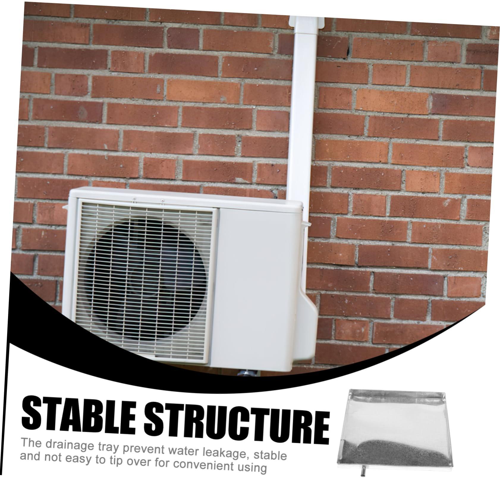 OSALADI OSALADI Air Conditioner Water Tray Drain Tray Refrigerators Washer Machine Drain Pan Air Conditioner Drip Container Washer Tray Drip Pan Metal Tray Water Heater Drain Pan Square Floor Iron