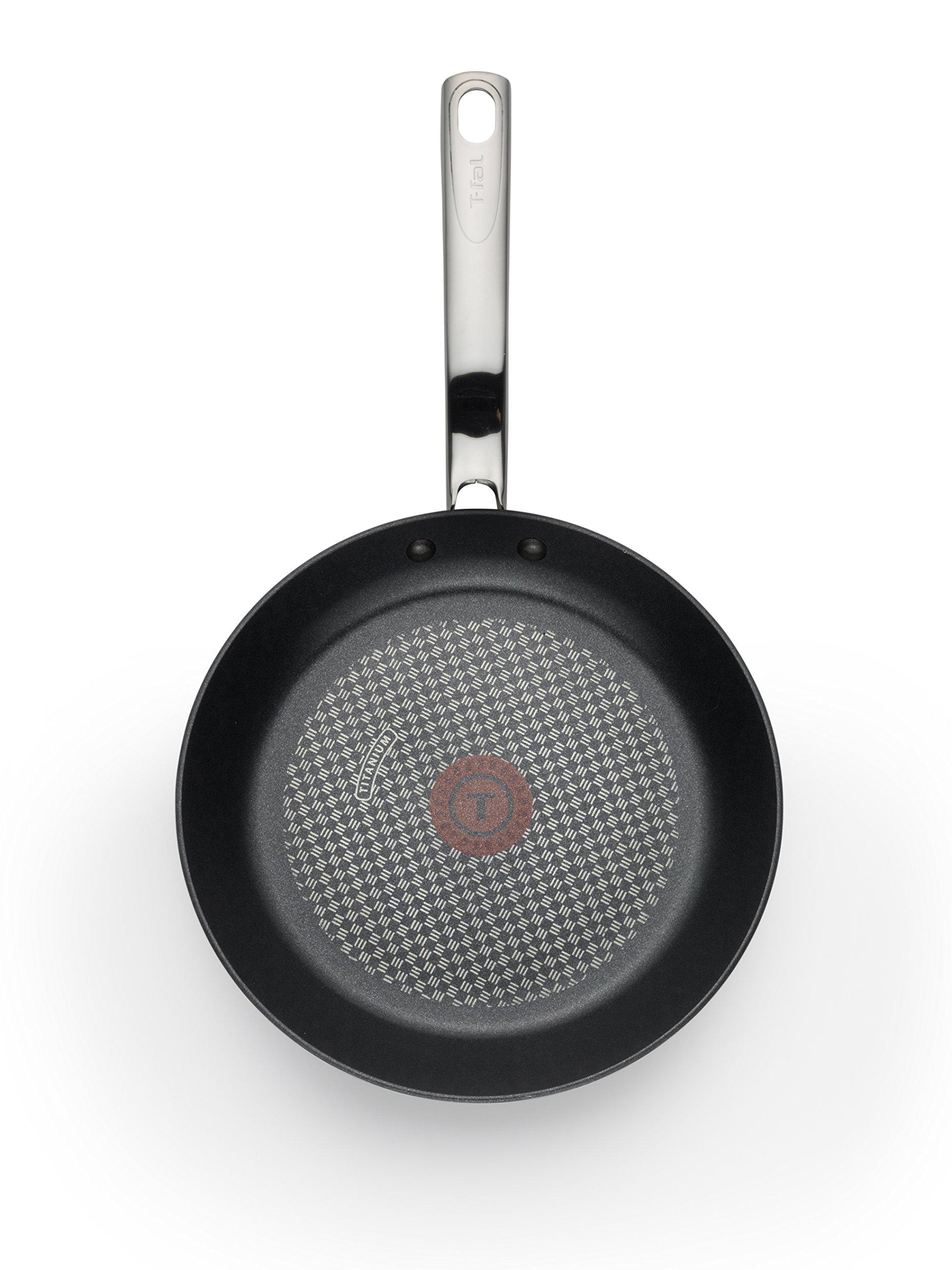 T-fal T-fal ProGrade Nonstick Fry Pan 12 Inch Induction Oven Broiler Safe 500F Cookware, Pots and Pans, Dishwasher Safe Black