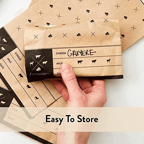 Formaticum Formaticum Cheese Storage Bags, Keep Charcuterie Fresh, Wax Paper Bags, 30 Count