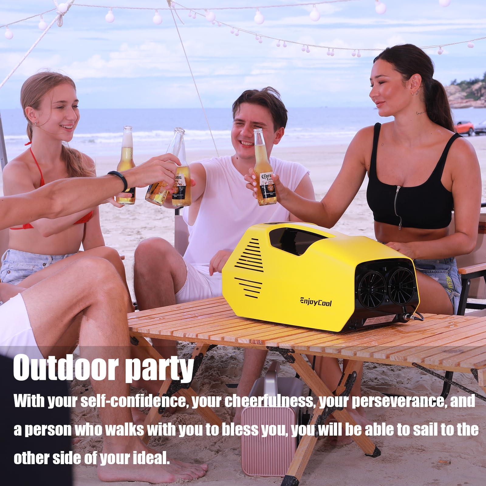 Soveign tent air conditioner for camping portable air conditioners no windows needed Camping Tent Air Conditioner portable air conditioners 2380 BTU Outdoor Air Conditioner Simple and easy to use