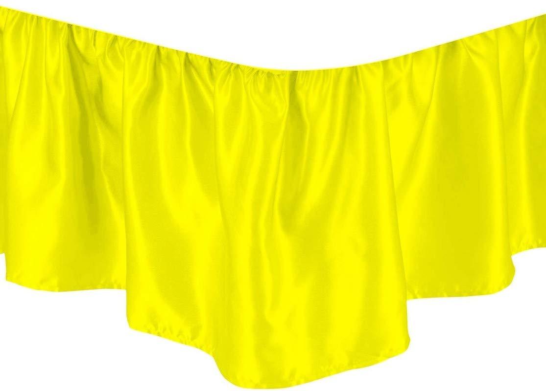 OCEAN BEDDINGS OCEAN BEDDINGS Luxury Super Soft Silk Like Satin Bed in Bag 1 Piece Yellow 600 GSM Warm Comforter Set Hotel Quality Breathable Duvet Insert Set Twin