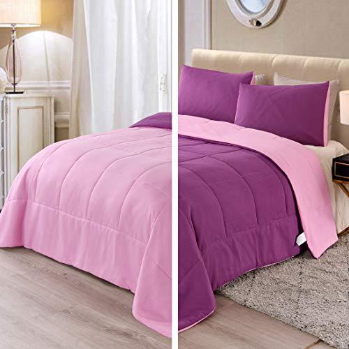 COTTONWALAS COTTONWALAS Heavy Egyptian Cotton at Affordable Price Emperor Size 4-PCs Sheets Set (1 Fitted, 1 Flat, 2 Pillowcase) Fits 21-24\" Pockets Depth, True 1500-TC Bed Sheets (Solid, Purple)