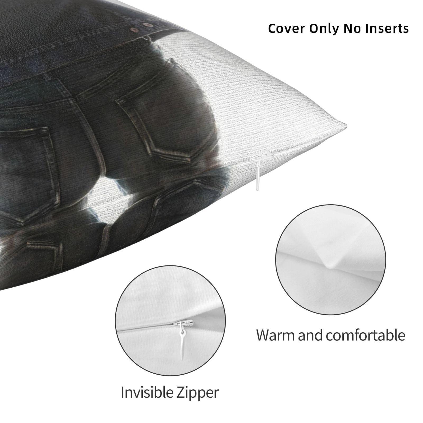 CPAPS Rob Music Thomas Double Sided Plush Zipper Throw Pillow Covers Graphic Pillowcase Square Cushion Cover 18\"x18\"