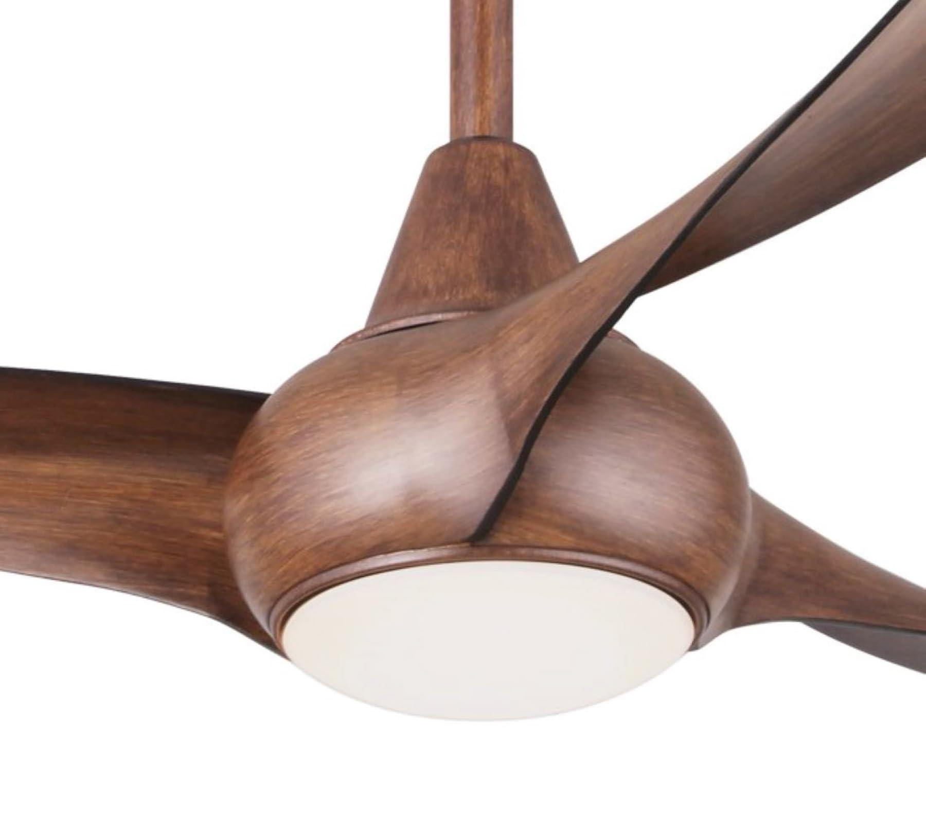 MINKA-AIRE MINKA-AIRE F844-DK Light Wave 52 Inch Ceiling Fan with LED Light Kit, Brown Distressed Koa Finish