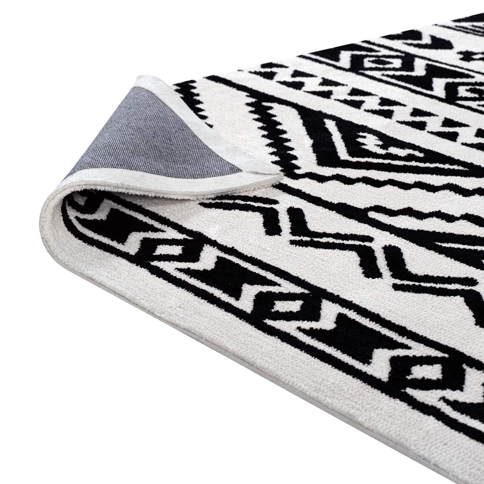 America Luxury - Rug Modern Contemporary Living Lounge Room Area Rug Floor Carpet, Style, Fabric, Multi White