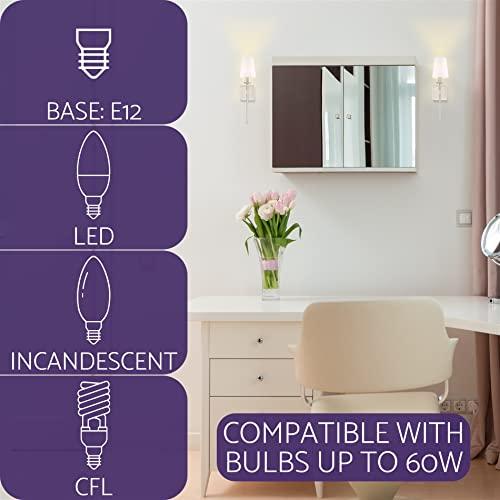 Kira Home Kira Home Torche 20" Wall Sconce/Wall Light + Linen Shade, Brushed Nickel Finish