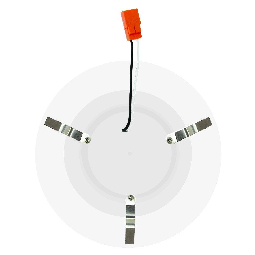 Euri Lighting Euri Lighting DLC-2000e LED 5/6\" Retrofit Downlight, Soft White 3000K, Dim, 13.5W (75W Equal) 800lm, 90 Degree Angle, 90+ CRI, E26, UL & Energy Star, T24, CEC, One Count