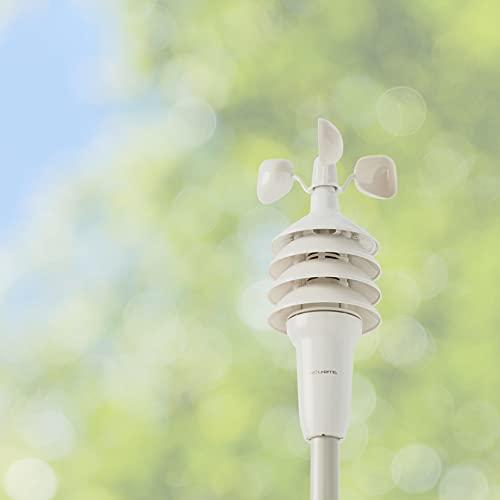 AcuRite AcuRite Notos (3-in-1) Weather Station with Wind, Temperature, and Humidity (00638A3), Black and Metal