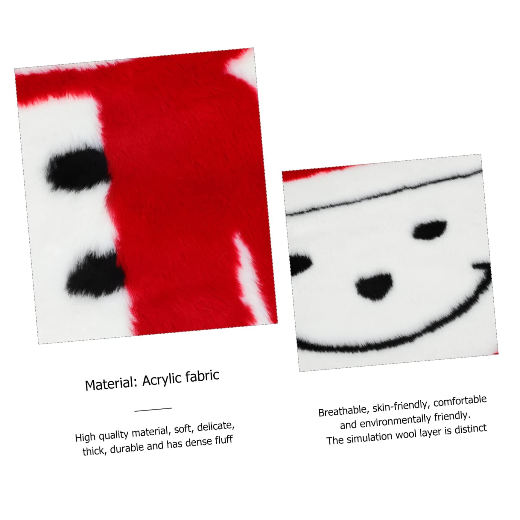 Amosfun 1 Pc Christmas Tree Rug Christmas Rug Christmas Carpet Faux Wool Rug Imitation Wool Rug Decorative Carpet Xmas Long Plush Rug Xmas Carpet Xmas Rug Faux Wool Carpet Decorative Rug