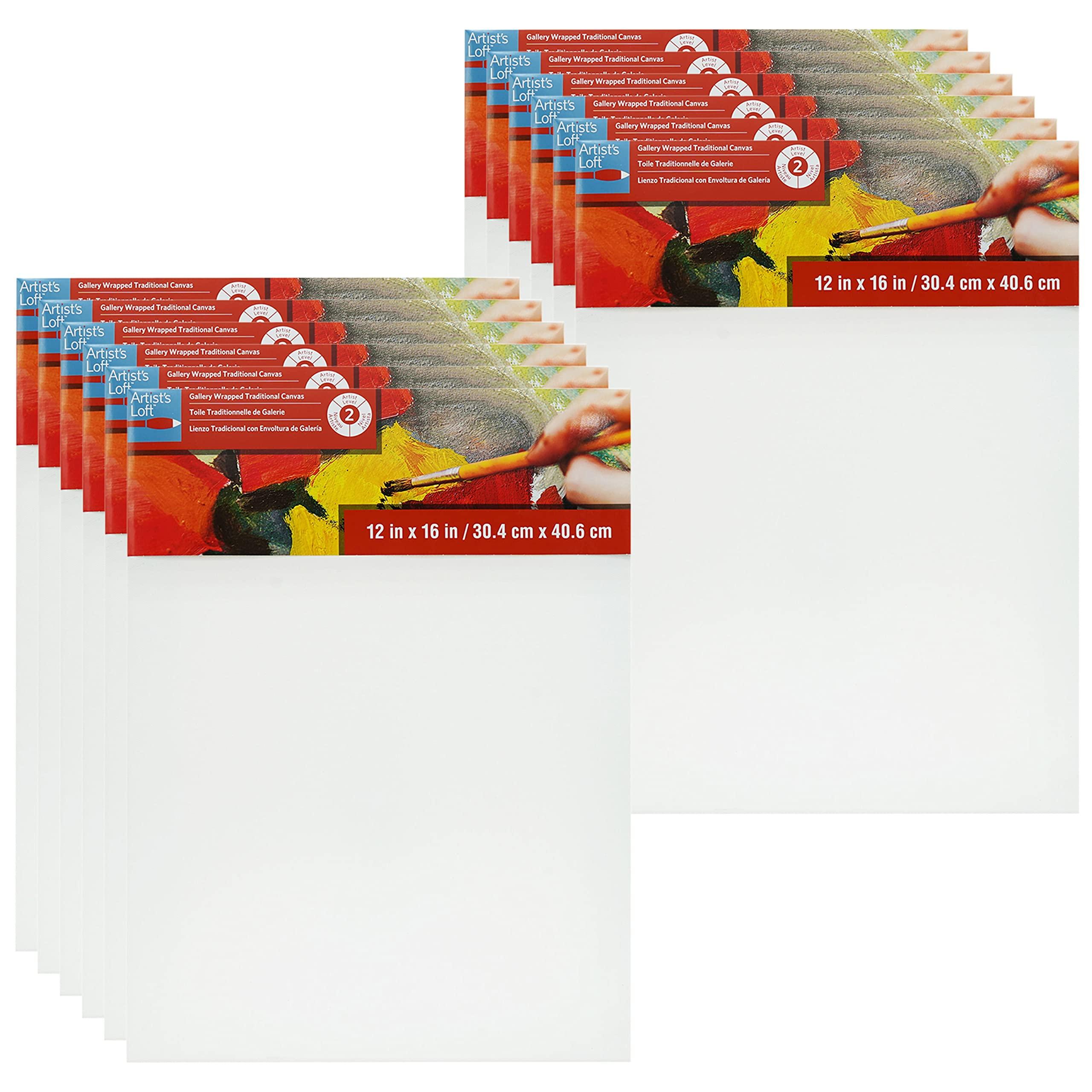 Artist\'s Loft 12 Pack: Level 2 Gallery Wrapped Traditional Canvas by Artist\'s Loft