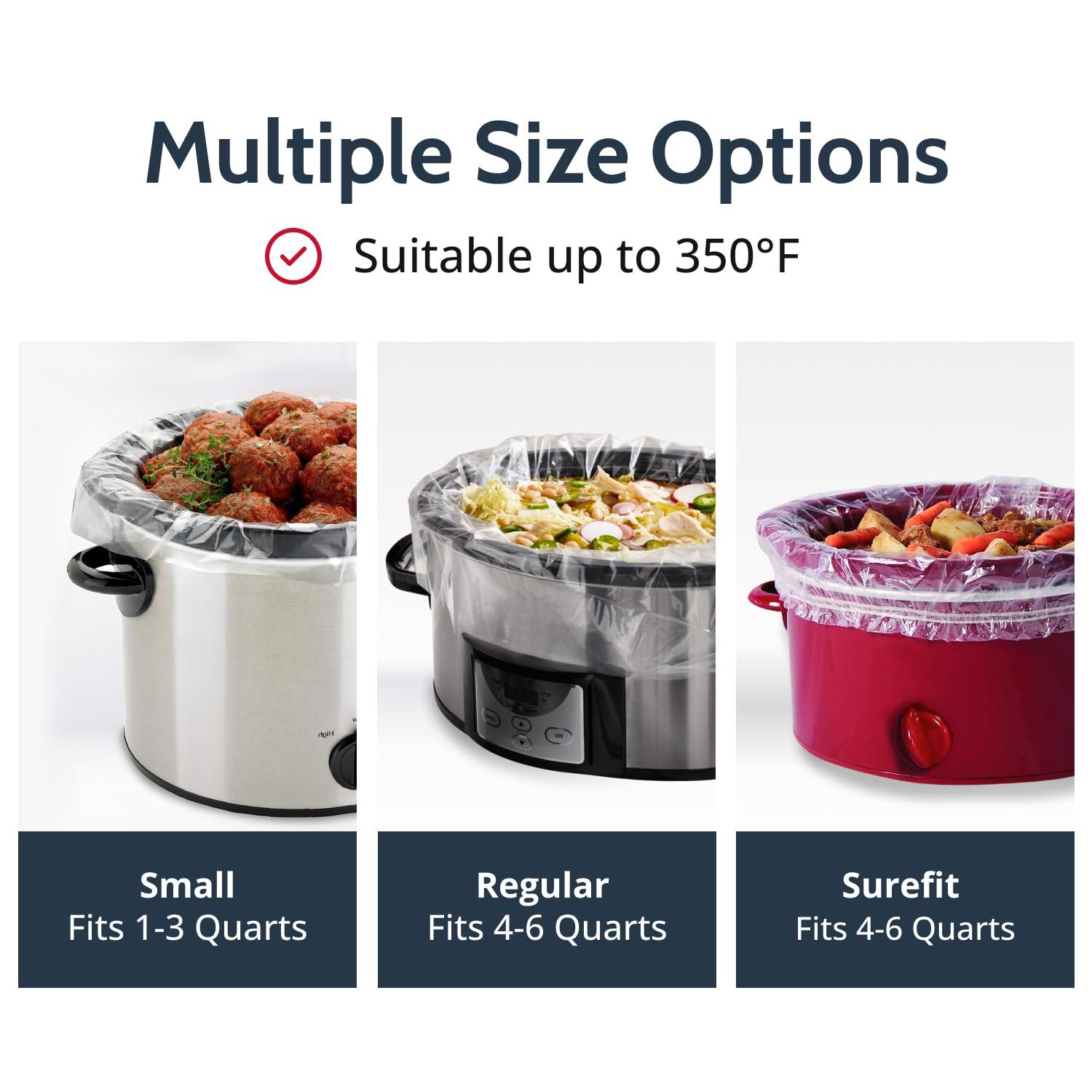 PanSaver PanSaver EZ Clean Slow Cooker Liners - Disposable Liners & Bags for Instant Cleanup with No Scrubbing - Fits slow cookers and 9x13 pans, 50 Count