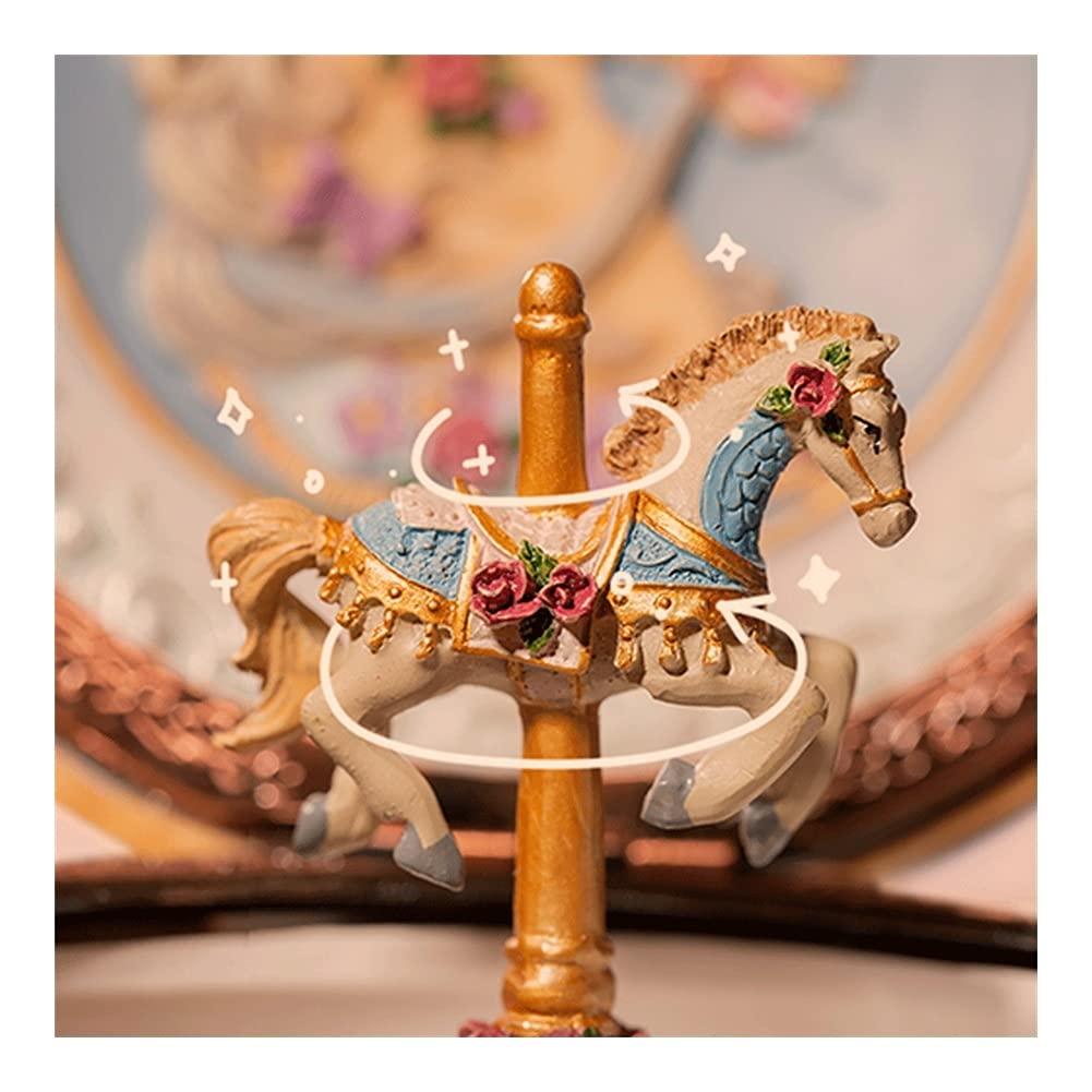 BBZY Music Box Music Box Wooden Musical Box Carousel Music Boxs Birthday Valentine\'s Day Gift Christmas Thanksgiving Home Decoration Christmas Valentine Housewarming Gift (Size : A)