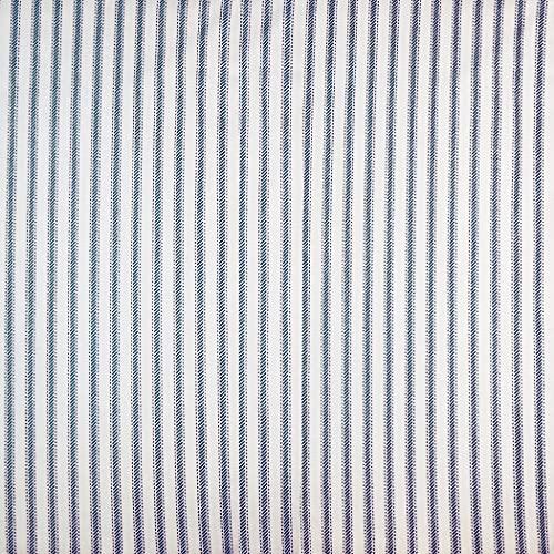 Barnett Home Decor Barnett Home Decor Ticking Stripe Blue Rocking Chair Cushions - Extra-Large - Seat Pad and Back Rest with Ties- Reversible, Latex Foam Fill - Made in USA (Presidential XL, Dark Blue)