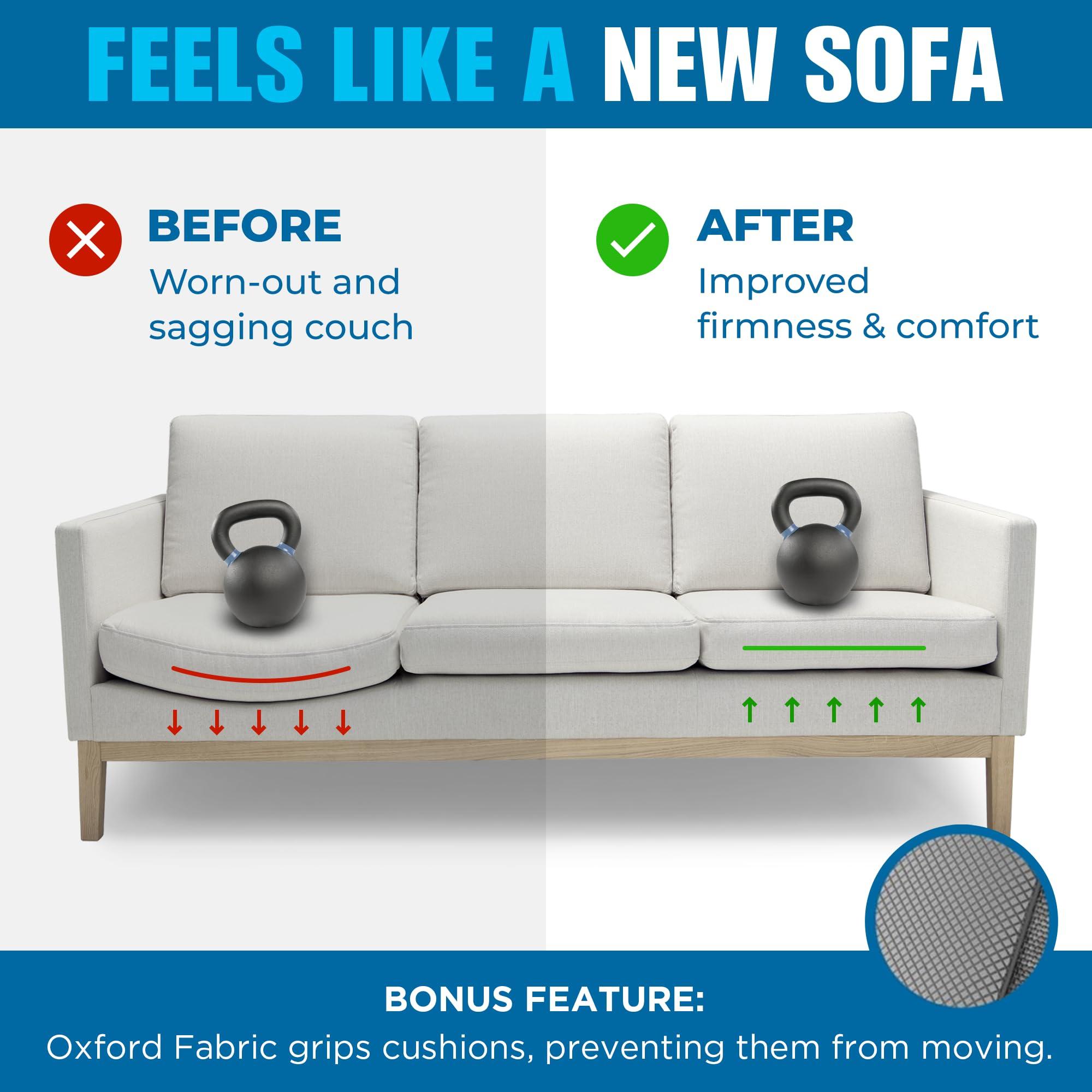 Meliusly Meliusly Heavy Duty Couch Cushion Support for Sagging Cushions (21x79) Reinforced Wood Sofa Cushion Support Board for Sagging Seat, Deep Couch Supporter for Under The Cushions, Loveseat Saver