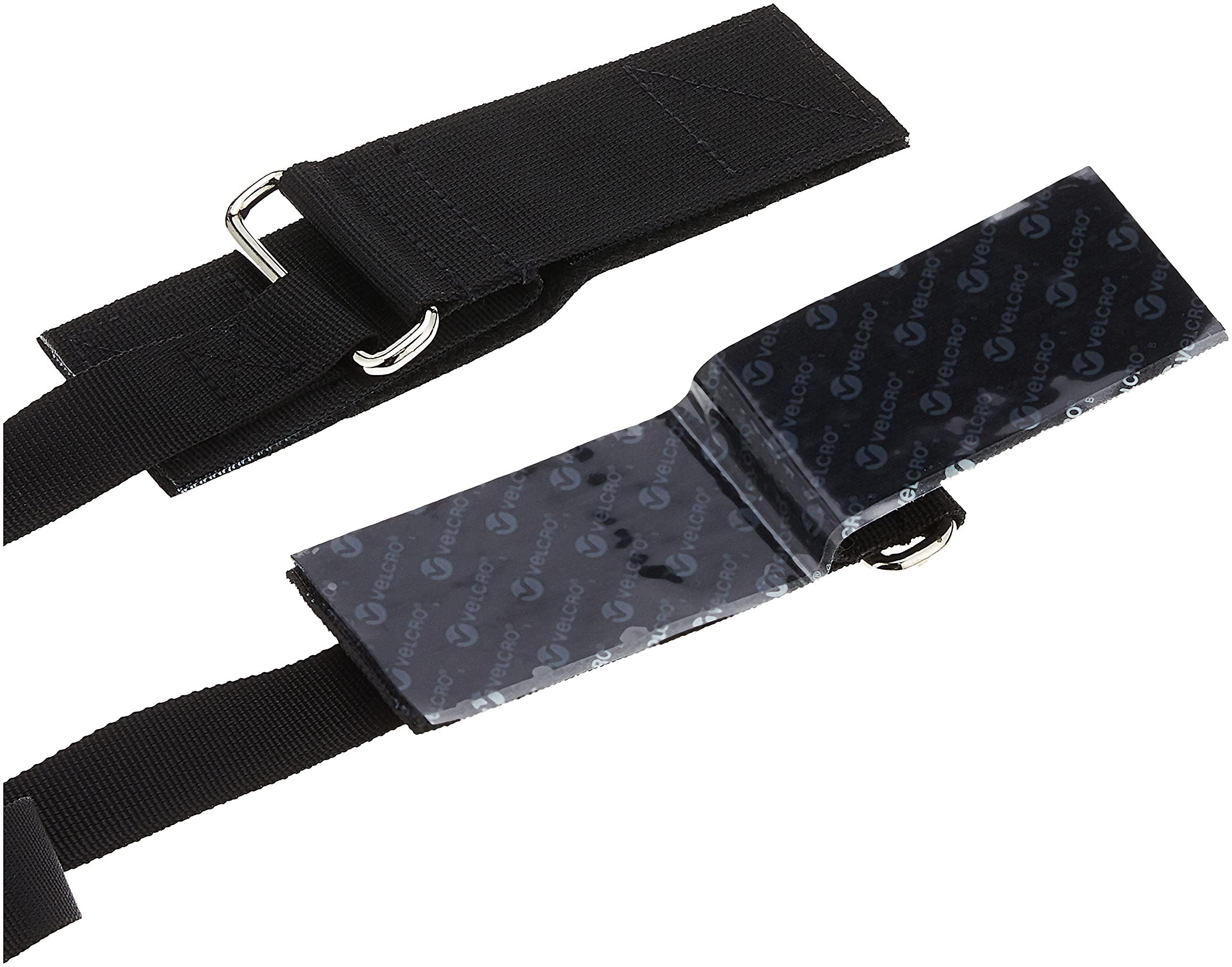 Ready America QuakeHOLD! Universal Flat Screen TV Safety Straps, Nylon Anti-Tip Adhesive Straps, Earthquake Protection, For TVs and Furniture, Child Proofing for Home Safety, Easy Installation, Black, 1 Pack