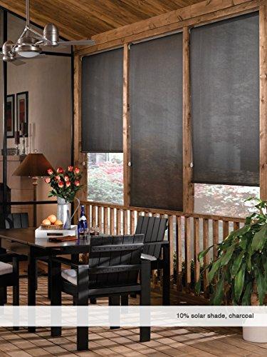 Windowsandgarden Custom Cordless Solar Shades 10 Percent Openness 36w x 60H, Ivory