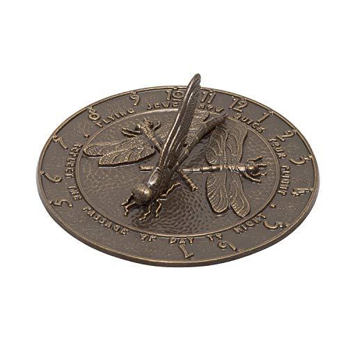 Whitehall Products Whitehall Products 691 Dragonfly Sundial, 12x12, French Bronze