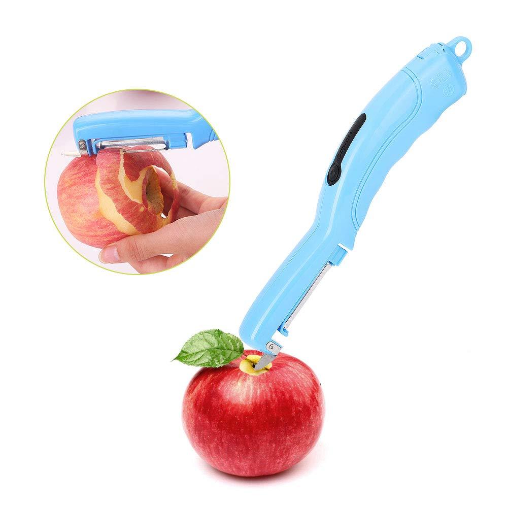 Gsycle Electric Potato Peeler, Carrot Peeler Automatic Peeler Cucumber Peeler Potato Piller,Electric Vegetable Peeler Mango Peeler for Home(Blue)