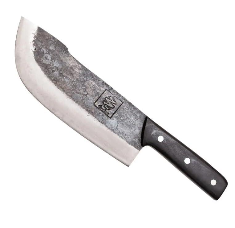 COOLINA COOLINA Daozi Forged Cleaver Butcher Knife, 7.9-in High Carbon Steel Blade, Handmade Chinese Traditional Knife, Best for Chopping, Slicing, Cutting Meat