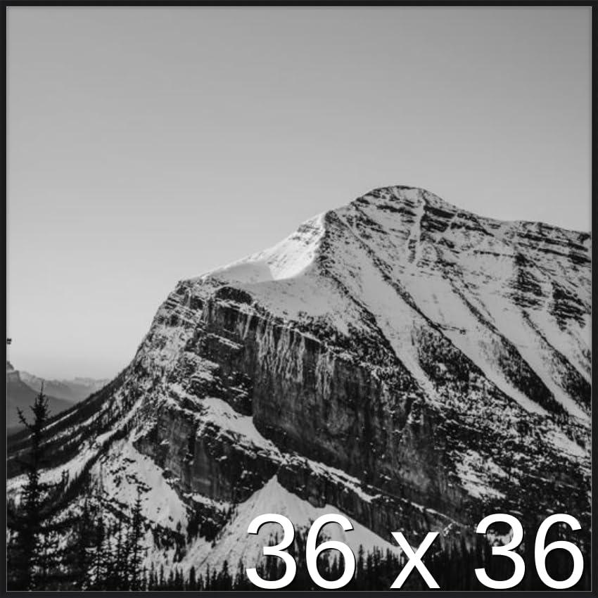 Frame It Easy Frame It Easy 36 1/8 x 36 1/2 Satin Black Metal Frame (Ashford) 36.1x36.5 inches