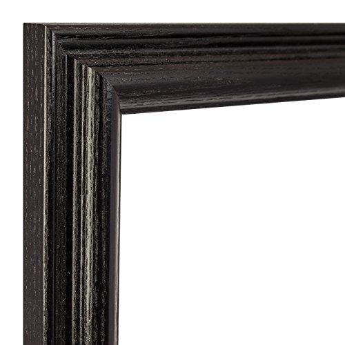 Craig Frames Craig Frames 130ASHBK Wood Grain Finish 22 by 34-Inch Picture/Poster Frame, 1-Inch Wide, Black