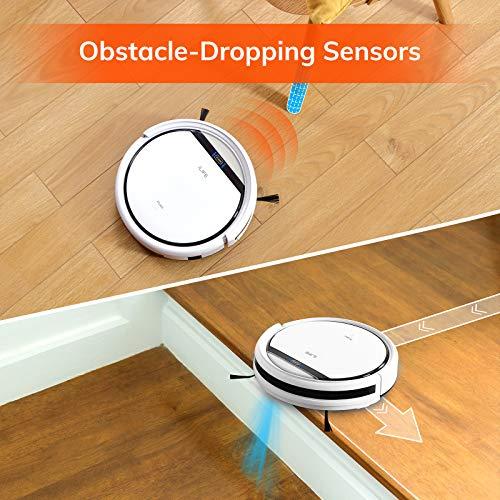 ILIFE ILIFE V3s Pro Robot Vacuum Cleaner, Tangle-free Suction , Slim, Automatic Self-Charging Robotic Vacuum Cleaner, Daily Schedule Cleaning, Ideal For Pet HairHard Floor and Low Pile Carpet,Pearl White