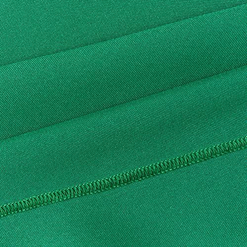 LA Linen LA Linen Polyester Poplin Fitted Tablecloth, 72"L x 30"W x 30"H, Emerald Green