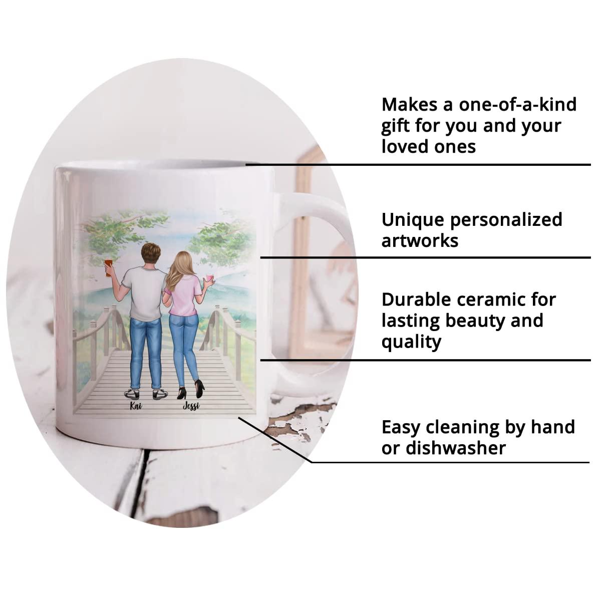 Gossby GOSSBY Personalized Custom Mug (2 Person) The greatest gift our parents gave us was each other Custom Sister Mug from Sister, Sister Coffee Mug with Names, Personalized Sisters Cups, Christmas or Birt