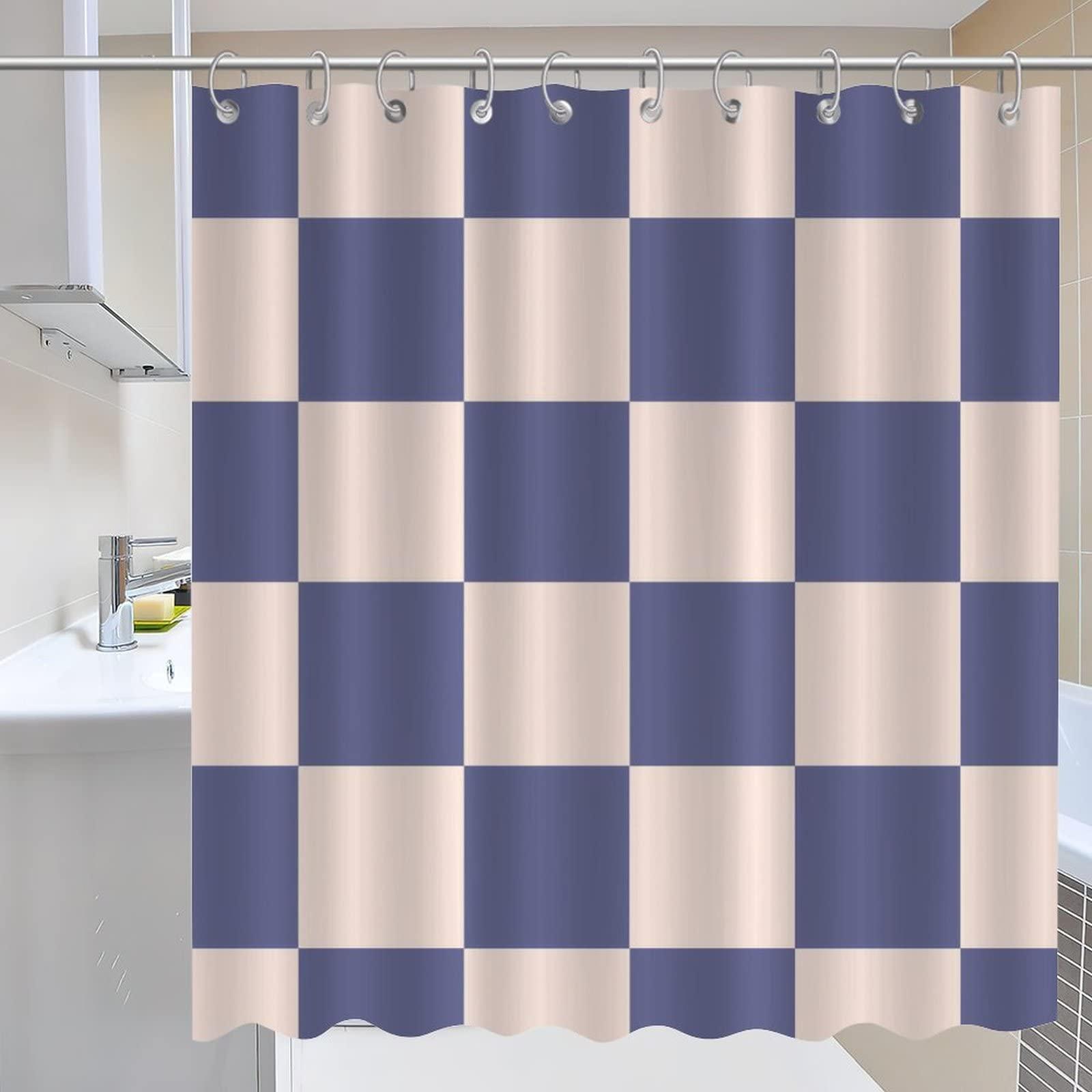 COVOME COVOME Print Buffalo Check Plaid Bathroom Shower Curtain Sets Polyester Fabric Shower Curtains for Hotels Bathtubs Shower Curtain for Bathroom Machine Washable 72x84 Inch