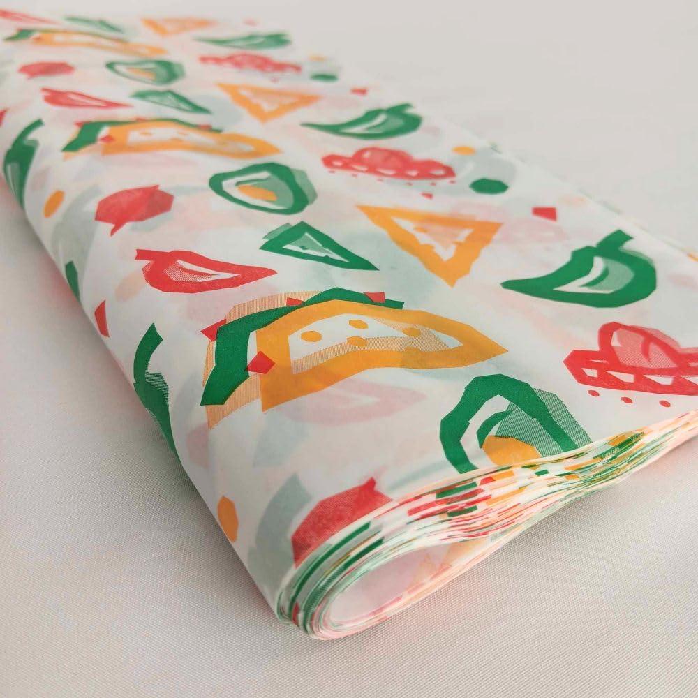 Oasis Supply Oasis Supply, Deli Paper Sheets Sandwich Wrap Paper - Food Wrapping Grease Resistant Checkered Basket Liners, 12\" x 12\" (Mexican Print, 1000 Count)