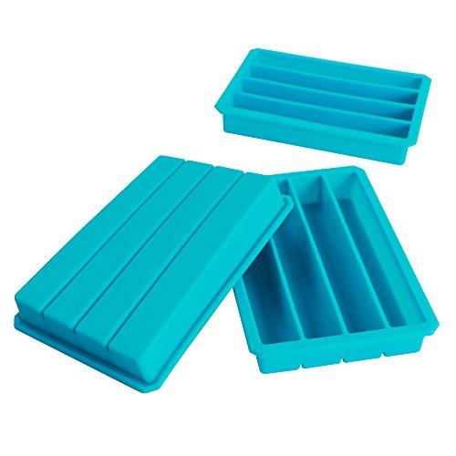 Webake Webake Silicone Ice Cube Trays for Water Bottles Ice Cube Mold 12 Cavity, Easy Release Long Ice Cube Sticks For Bottled Beverage, Soda, Sport Drinks, Burritos Egg, Pack of 3