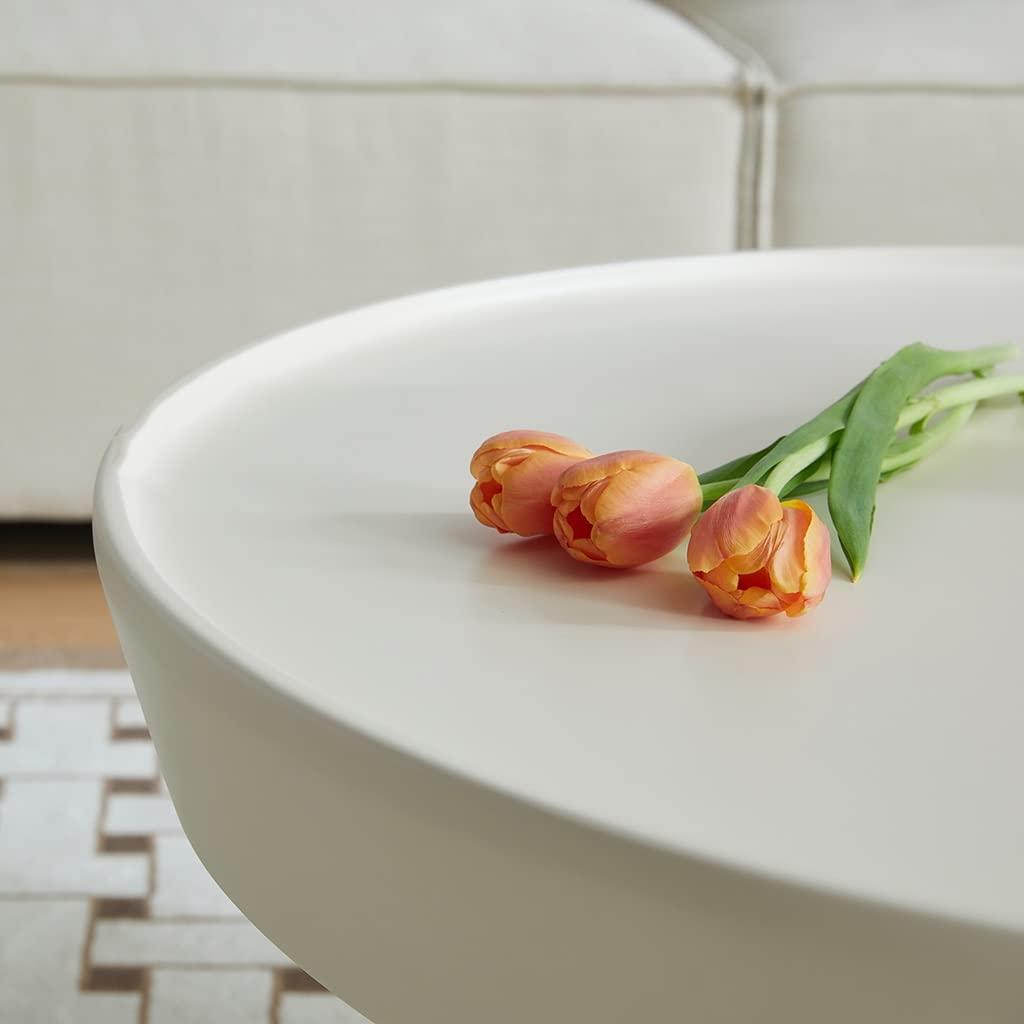 TOOSII Tea Table for Living Room Nordic Small Coffee Table Living Room Home Small Apartment Round Coffee Table Simple Modern Coffee Table Coffee Table