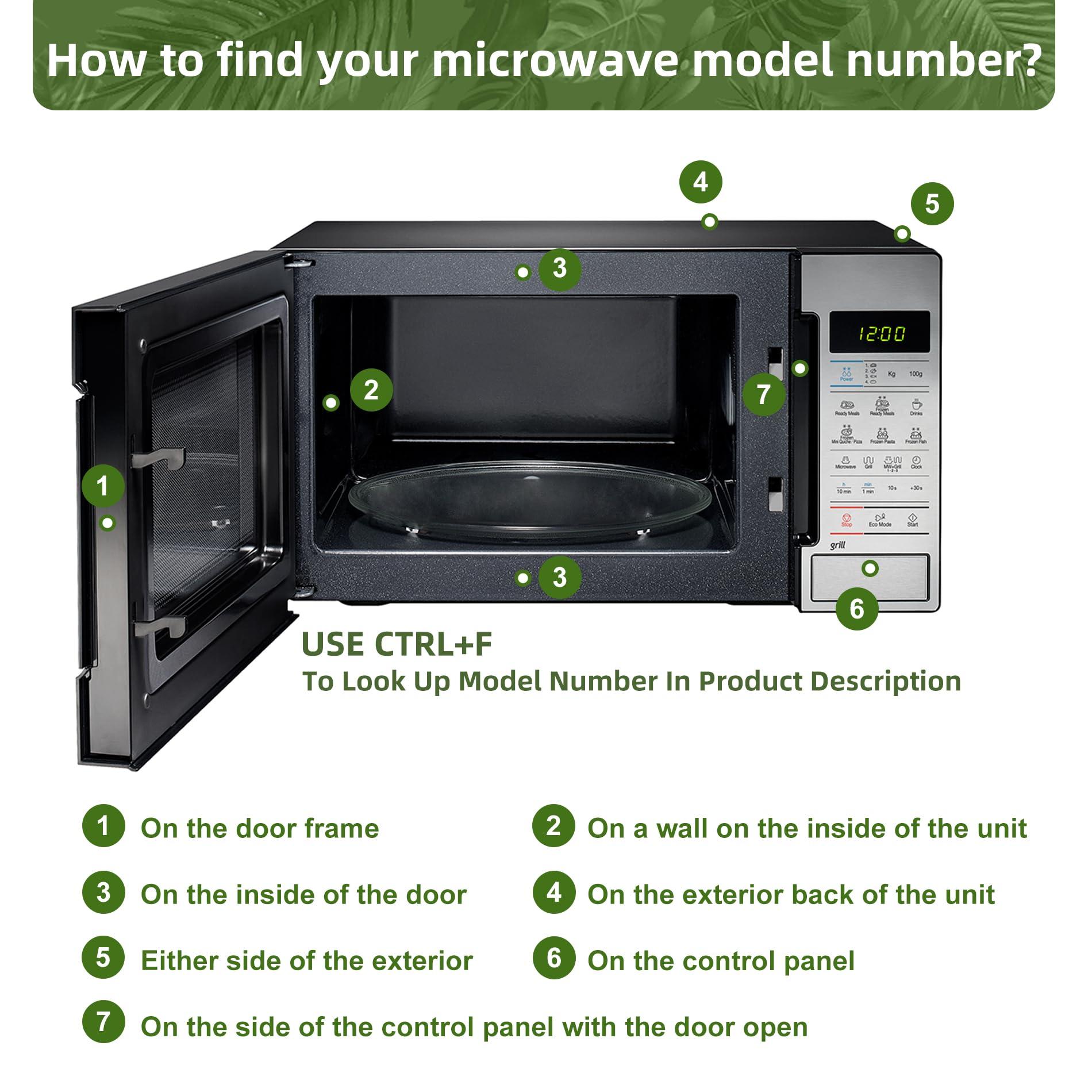 Gemroom Gemroom 16\" Microwave Glass Plate for GE WB49X10166 Turntable Track 10-3/4\", WB27X43590 16 inch Replacement Microwave Glass Plate - Dishwasher Safe