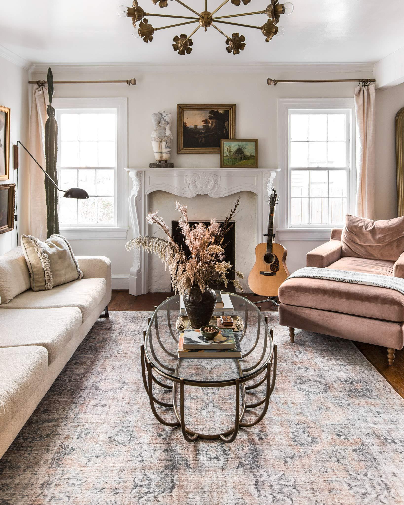 Loloi II Loloi II Skye Collection SKY-01 Blush/Grey 2'-6" x 12'-0" Runner Rug