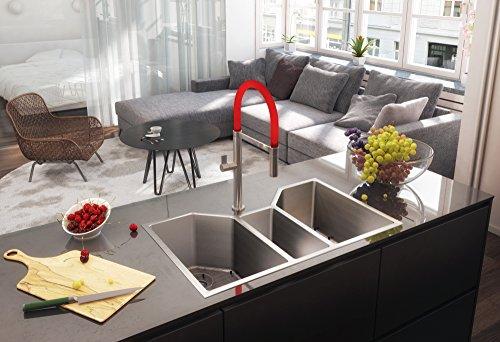 Ruvati Ruvati 35" Triple Bowl Undermount 16 Gauge Stainless Steel Kitchen Sink - RVH8500