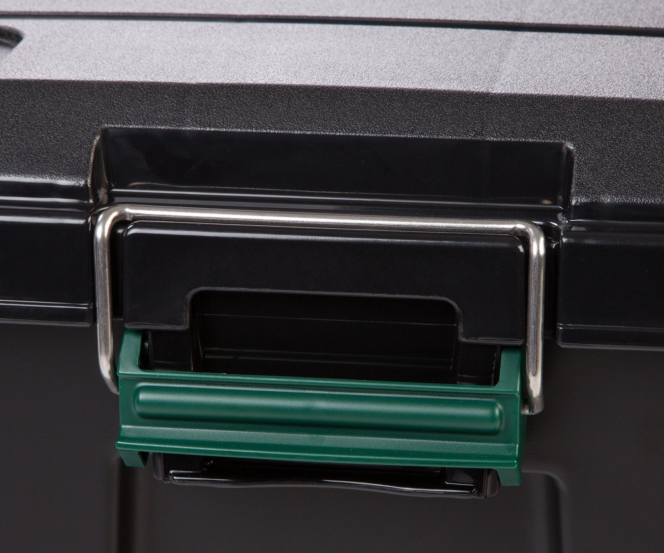 IRIS USA Remington 21 Gallon Loackable WEATHERTIGHT Storage Totes with Lids, Heavy-Duty Durable Stackable Containers, Green Lid, Large Garage Organizing Bins, Rugged Sturdy Equipment Utility Tool Box