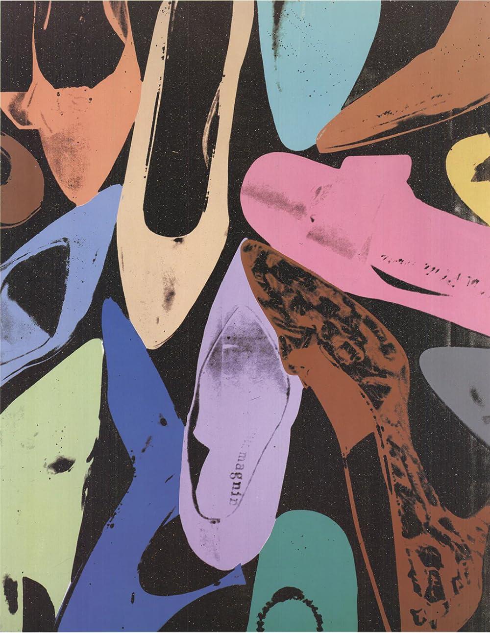 Andy Warhol Andy Warhol Diamond Dust Shoes 31.5\" x 23.5\" Poster 1999 Pop Art Multicolor Shoes, Heels