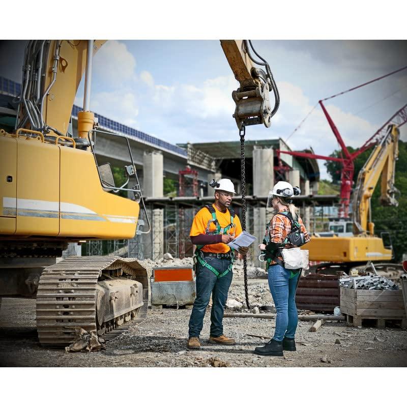 MSA MSA C217374 V-Gard Full-Brim Hard Hat With Fas-Trac III Ratchet Suspension | Polyethylene Shell, Superior Impact Protection, Self Adjusting Crown Straps - Standard Size in Black