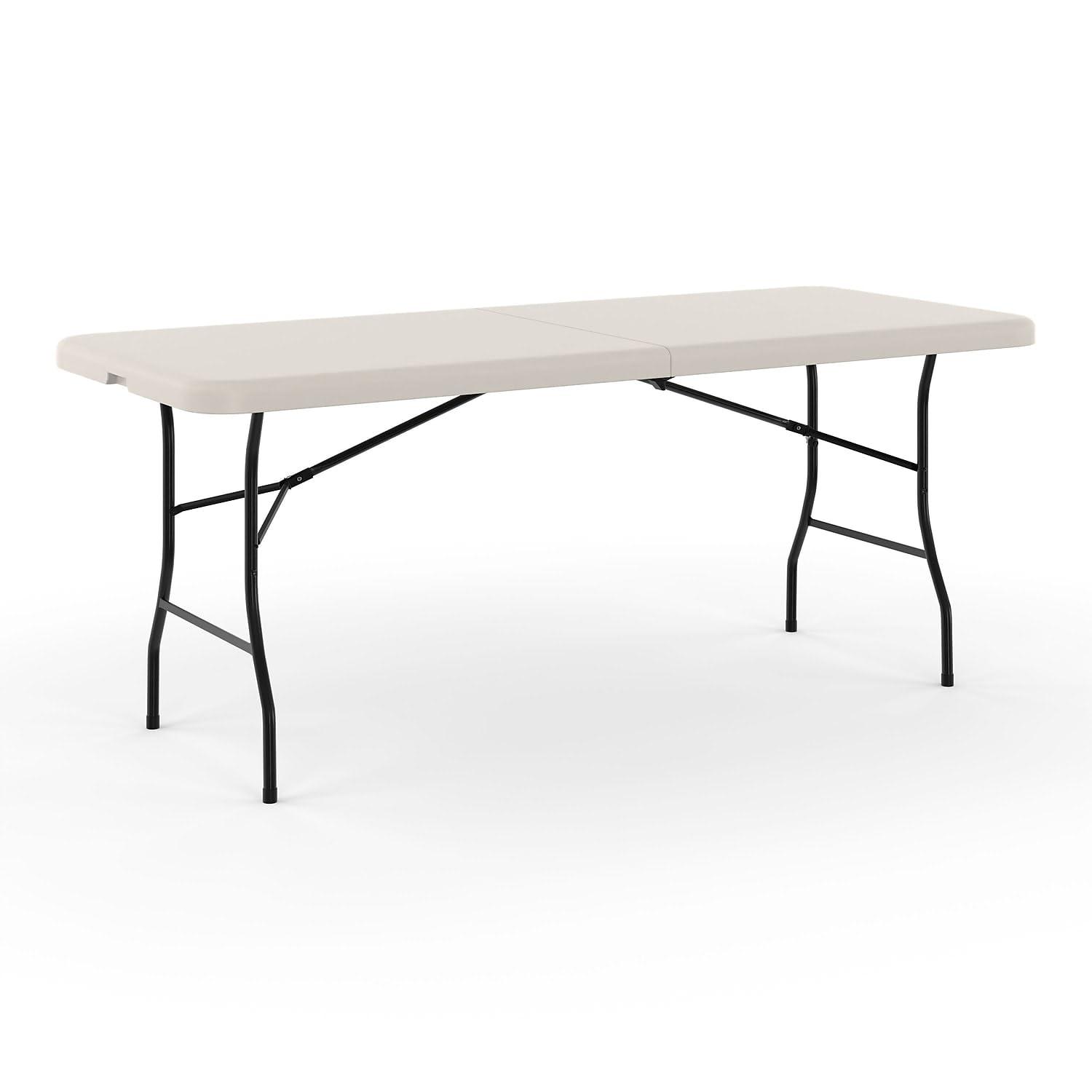 STAPLES STAPLES 470949 6-Ft Fold in Half Folding Table