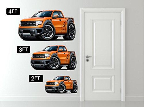 FatCat Wall Graphics Chevy HHR LS Wall Decal 3D Cartoon Car Movable Stickers Vinyl Wall Stickers for Man Cave Garage Decor Boys Room