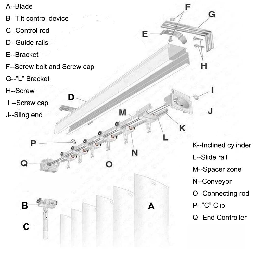 LETAU 100% Blackout Vertical Window Shades, 3.5inch Slat Fabric Thermal Insulated Energy Saving UV Protection Decoration Vertical Window Blinds