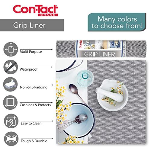 Con-Tact Brand Con-Tact Brand Grip Shelf Liner - Non-Adhesive Drawer Liner | Multi-Purpose Easy-Use Design| Thick & Durable Protection | 20\" x 5\', Pack of 1 Roll, Taupe
