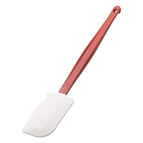 Rubbermaid Rubbermaid Commercial Products High Heat Resistant Silicone Heavy Duty Spatula/Food Scraper, 13.5-Inch, 500 Degrees F, Red Handle, for Baking/Cooking/Mixing, Commercial Dishwasher Safe