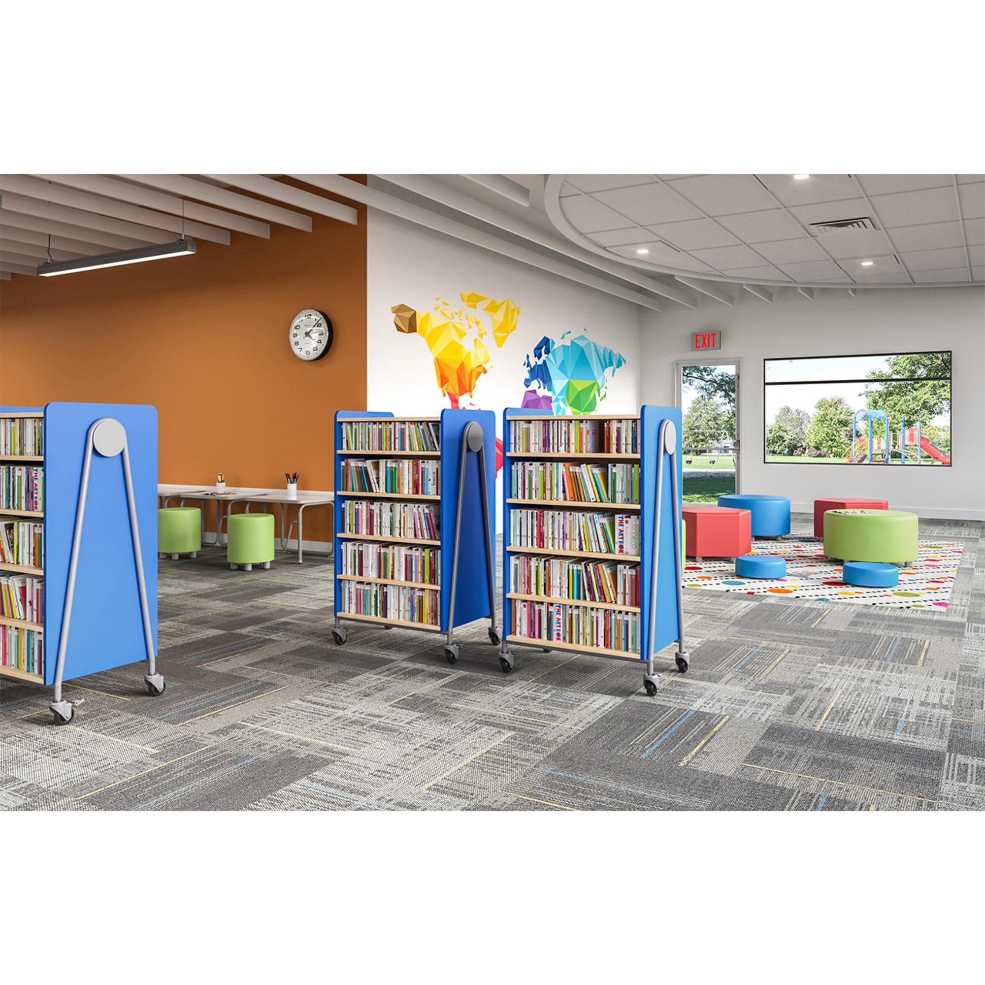 Safco Safco Products Learn 30 Hexagon Vinyl Ottoman for Home Use, Classroom Seating, Kids Room, Game Room (Red Vinyl)