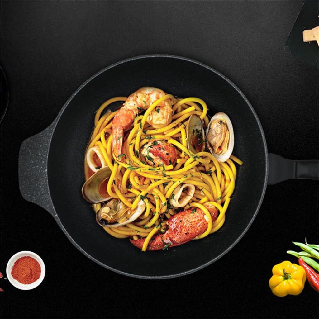 CGTENBS CGTENBS Stone Frying Pan Non-stick Flat Bottom Frying Pan Cooking Pots And Pans Induction Cooker Universal