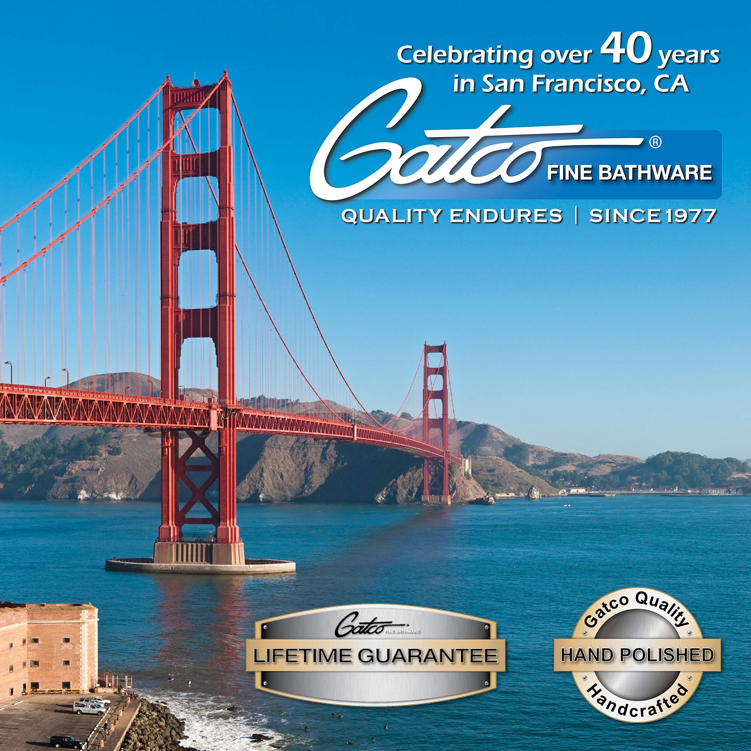 Gatco Gatco 1438C Glass Railing Shelf, Chrome