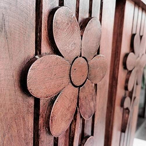 Katzowen Katzowen Umbrella Storage Rack Umbrella Stands Rack Rectangular Wood Umbrella Stand, Dark Brown Umbrella Rack, Used for Organizing Umbrellas, for Entryway Home Office Hotel